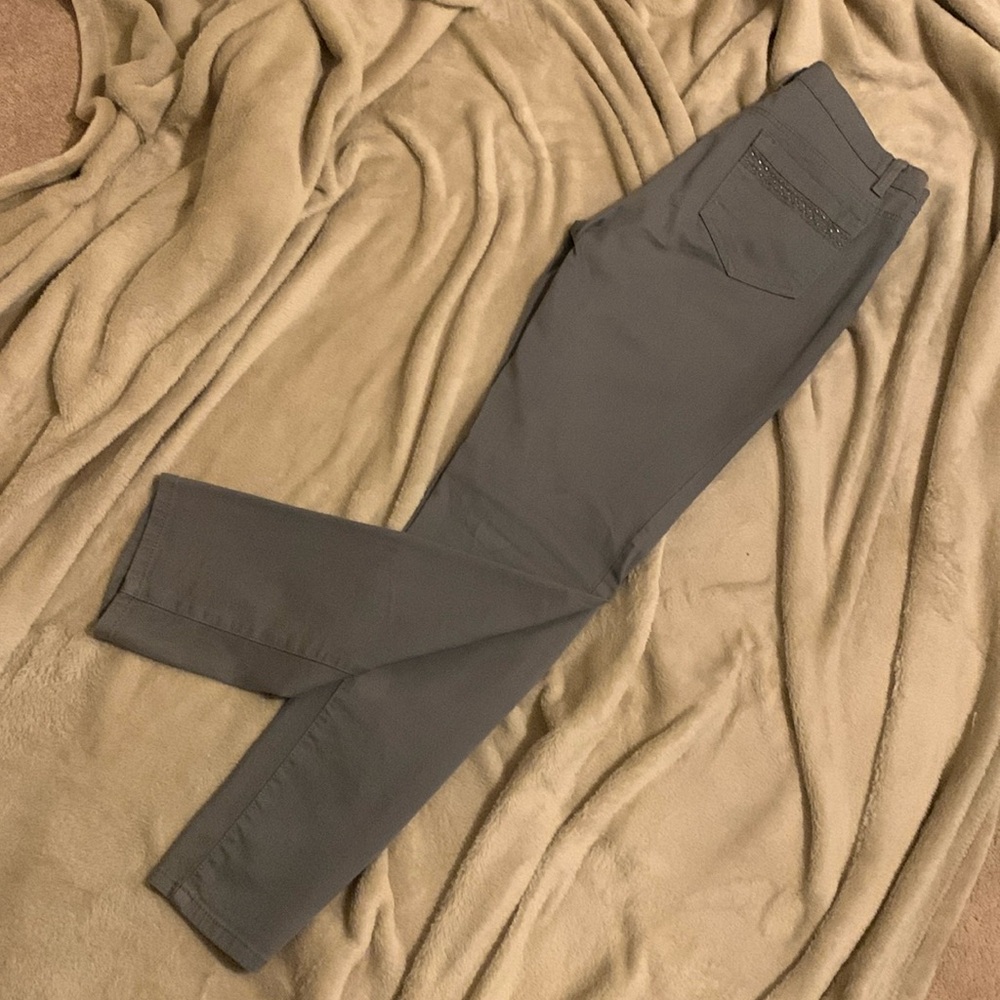 Style & Co. Gray Cotton Straight Leg Jeans in Size 4